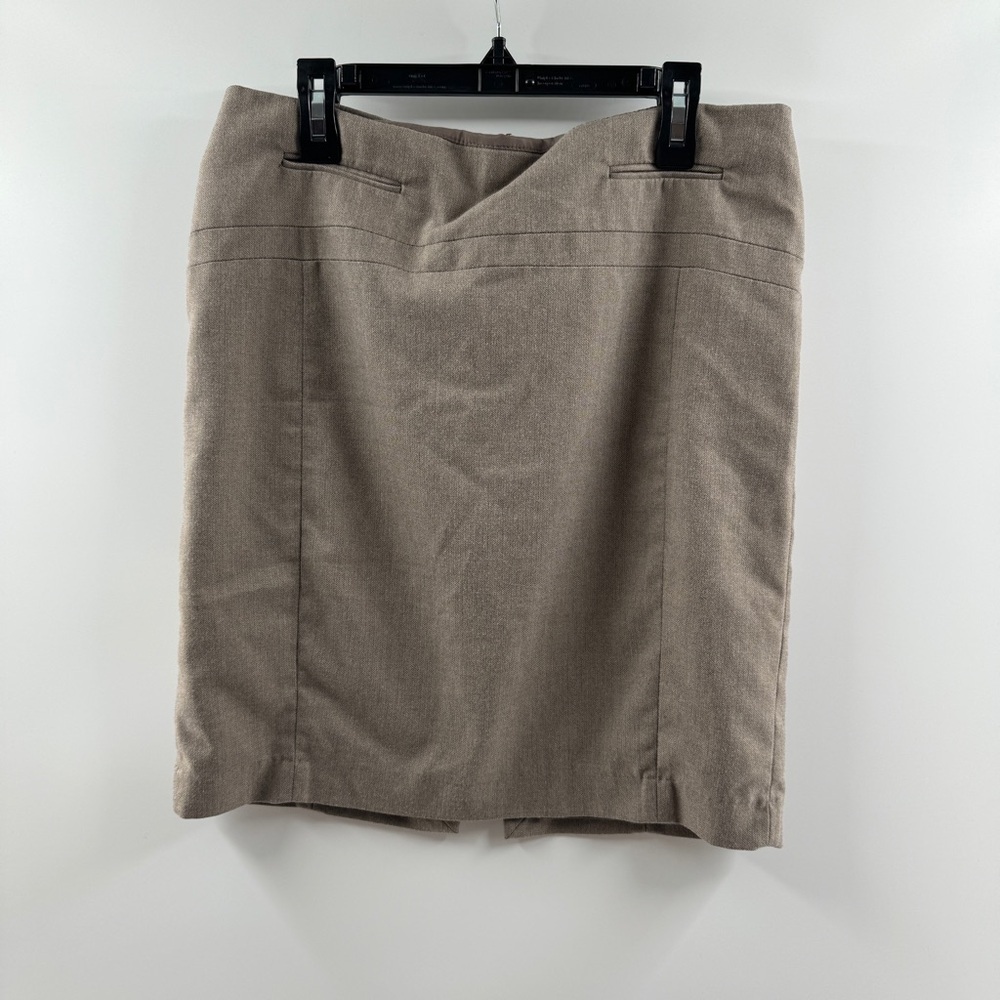 Express Beige/Tan Pencil Skirt (Size 6)